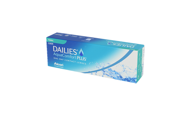 Lentilles de contact Dailies AquaComfort Plus Toric 30L - Vue de face