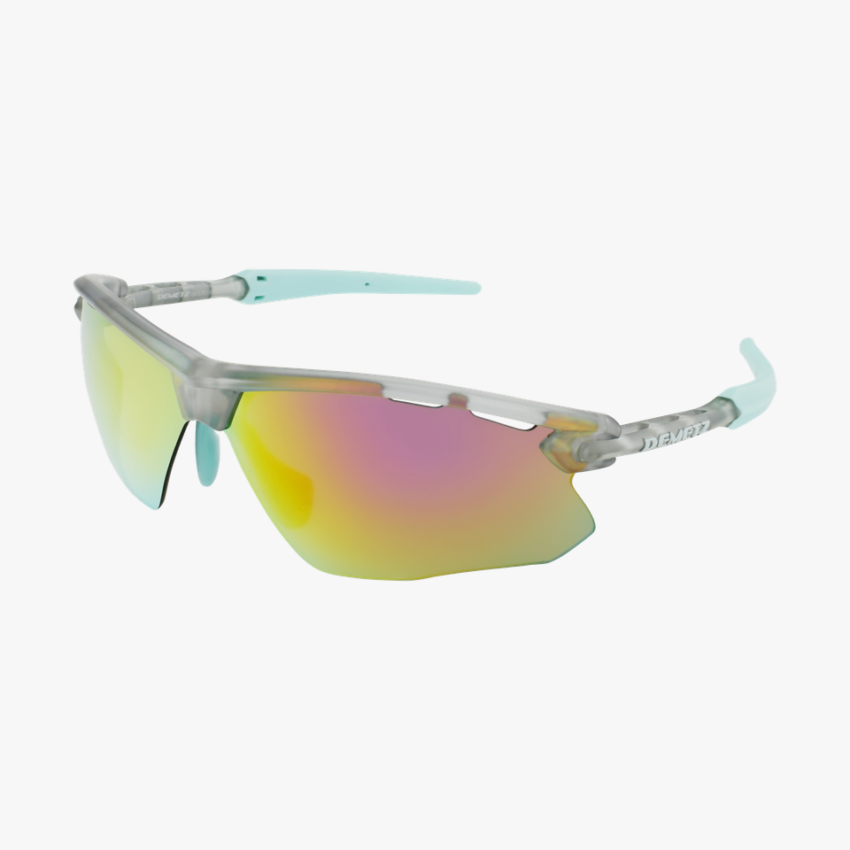 Lunettes de soleil homme ROG DHB0241 gris/turquoise - Vue de 3/4