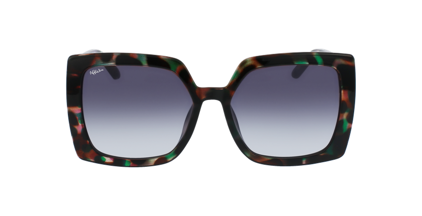 LUNETTES DE SOLEIL femme SELVA écaille/vert - Vue de face