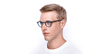 LUNETTES DE VUE BLUE BLOCK 1 MIXTE bleu - vue de 3/4