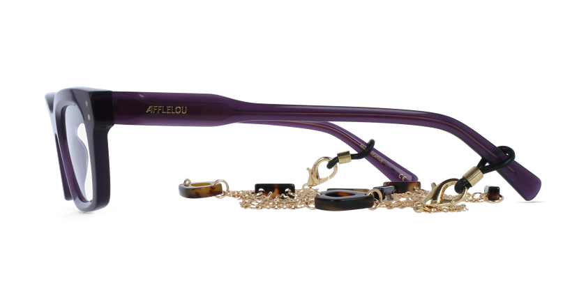 Lunettes de vue femme CARACTÈRES CRÉATIVE violet - Vue de face