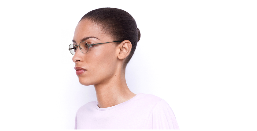 LUNETTES DE VUE NEIL argenté - vue de 3/4