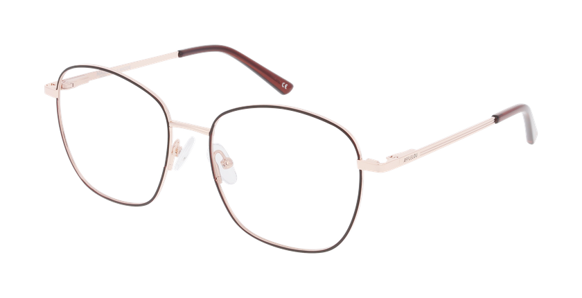 Lunettes de vue femme MADDIE marron/noir - Vue de face