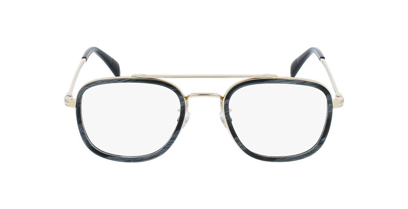 Lunettes de vue homme DB 7012 gris/dorée - Vue de face
