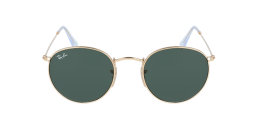 LUNETTES DE SOLEIL homme ROUND METAL 0RB3447 doré Vue de face