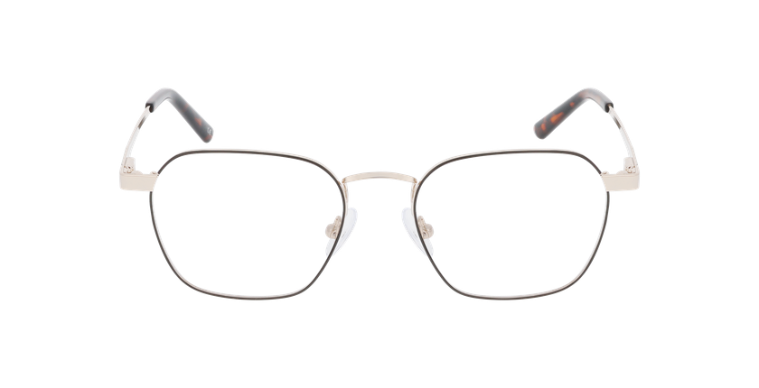 Lunettes de vue homme FEDERICO marron - Vue de face
