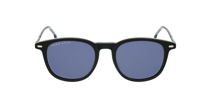 LUNETTES DE SOLEIL homme BOSS1121S noir/bleu - Vue de face