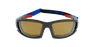Lunettes de soleil homme POLA-STAR gris/rouge