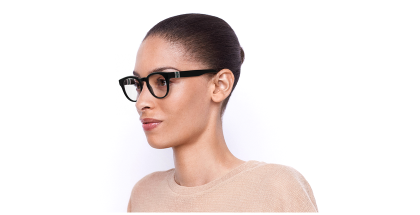 Lunettes de vue L2904 noir - Vue de 3/4