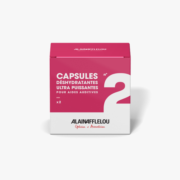 2 capsules déshydratantes 60mm - Vue de face