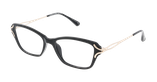 Lunettes de vue femme ELISE noir - Vue de face
