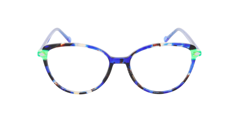 Lunettes de vue femme MAGIC280 bleu/vert - Vue de face