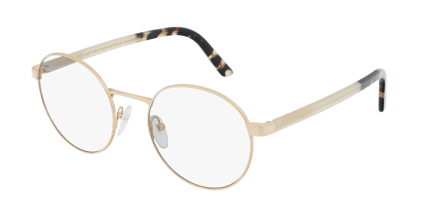 Lunettes de vue femme 0PR 52XV dorée/rose - Vue de 3/4