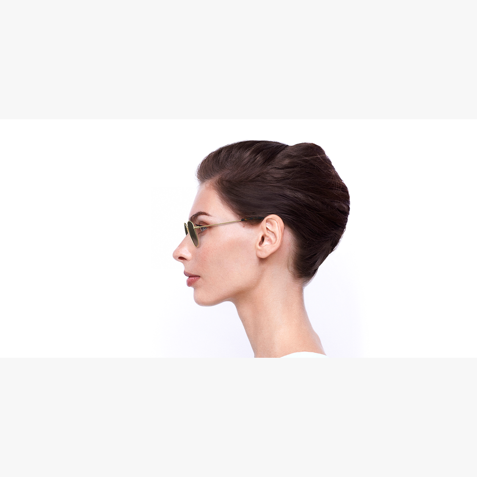 Lunettes de soleil NEW WAVE SL 299 dorée - Vue de côté