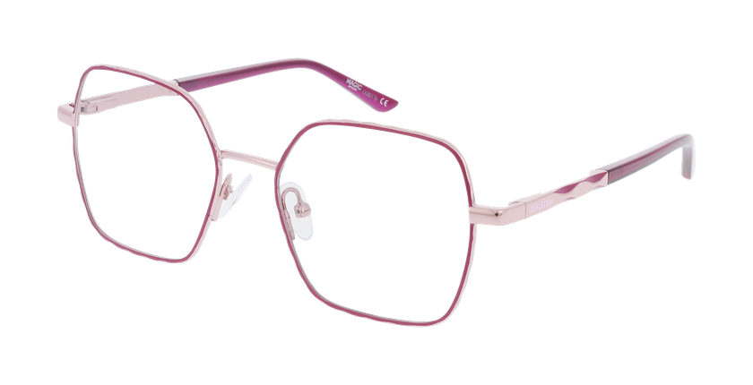 Lunettes de vue femme MAGIC288 violet/rose - Vue de face