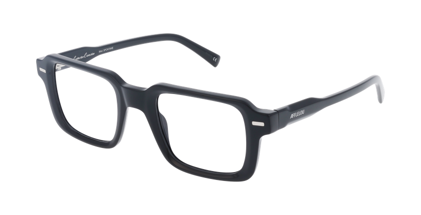 Lunettes de vue homme CARACTÈRES SPONTANE noir - Vue de face