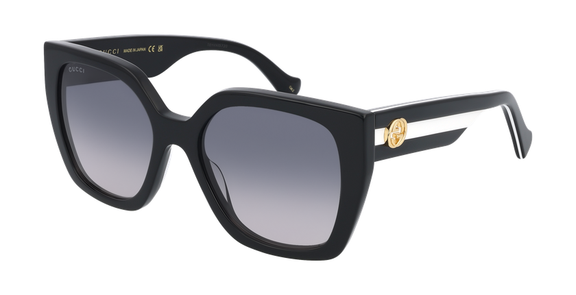LUNETTES DE SOLEIL femme GG1300S noir - Vue de face