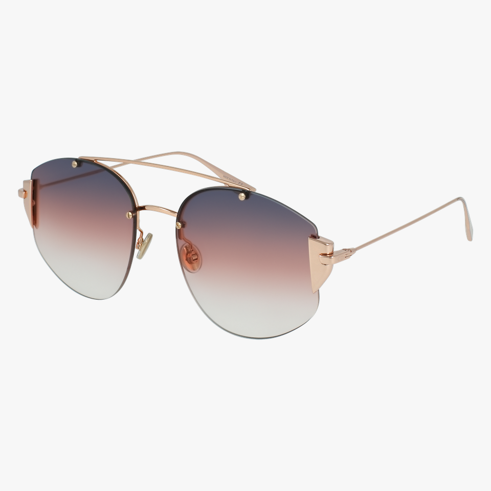 Lunettes de soleil femme DIORSTRONGER dorée - Vue de 3/4