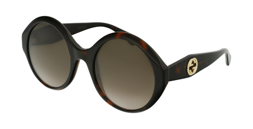 LUNETTES DE SOLEIL femme GG0797S noir - vue de 3/4