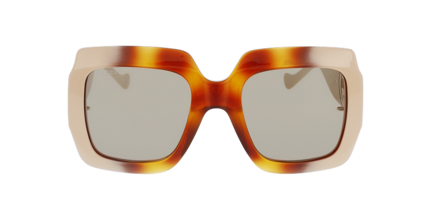 LUNETTES DE SOLEIL femme GG1022S beige/écaille - Vue de face