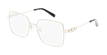 LUNETTES DE VUE femme SK5458-H doré/noir - Vue de face
