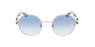 Lunettes de soleil femme MONDAKA argenté/bleu