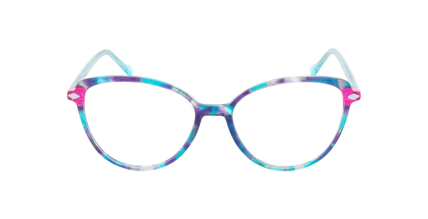Lunettes de vue femme MAGIC280 bleu/violet - Vue de face