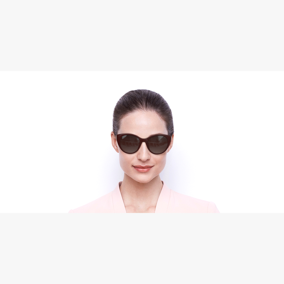 Lunettes de soleil femme GU7594 rouge - Vue de face