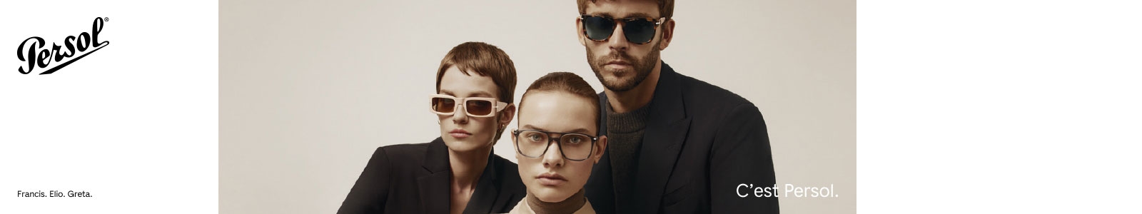 Un homme et une femme portant des lunettes de soleil Persol