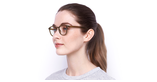 Lunettes de vue femme RZERO 36 marron - Vue de face