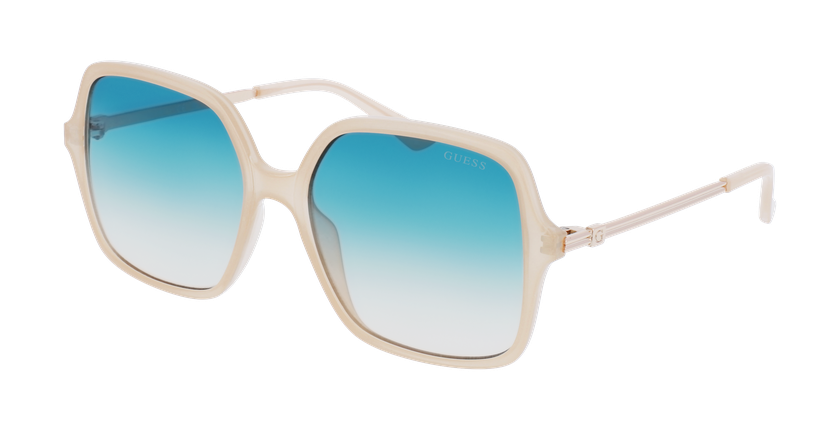 LUNETTES DE SOLEIL femme GU7845 beige/bleu cristal - Vue de face