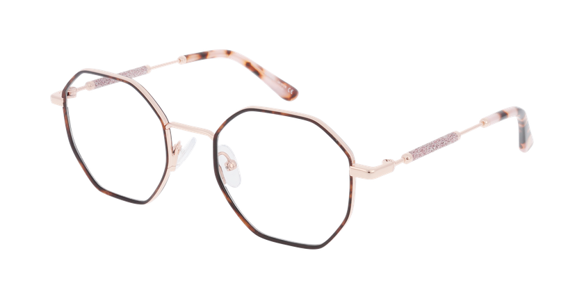 Lunettes de vue femme MAGIC194 écaille/rouge - Vue de face