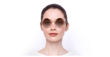 LUNETTES DE SOLEIL femme CE165S doré - Vue de face