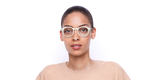 Lunettes de vue femme MAGIC 164 beige - Vue de face