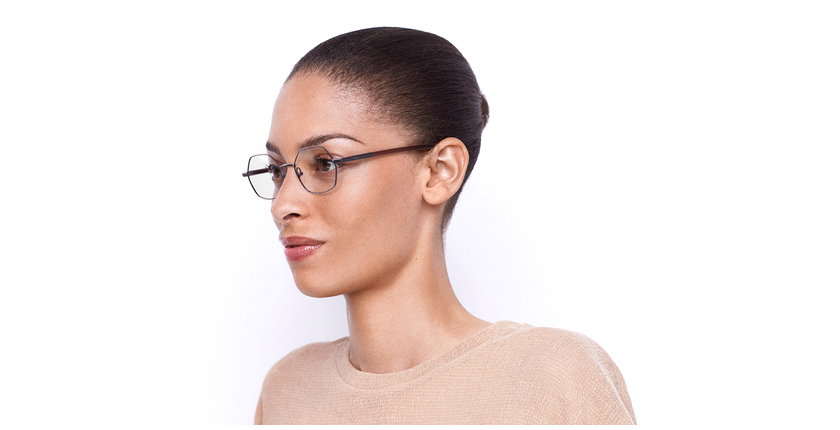 LUNETTES DE VUE femme MAGIC LEYA violet - vue de 3/4