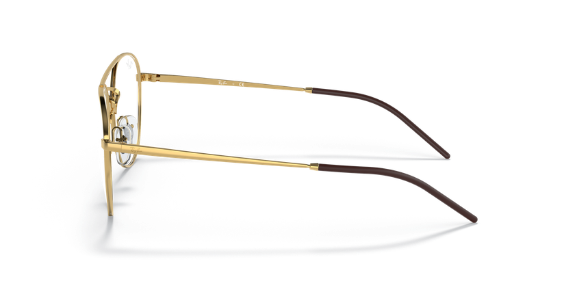 Lunettes de vue 0RX6414 dorée - Vue de face