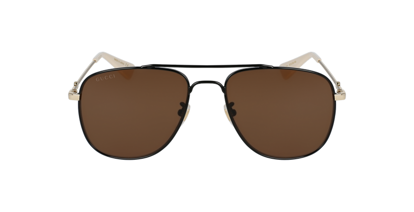 LUNETTES DE SOLEIL homme GG0514S noir/doré - Vue de face