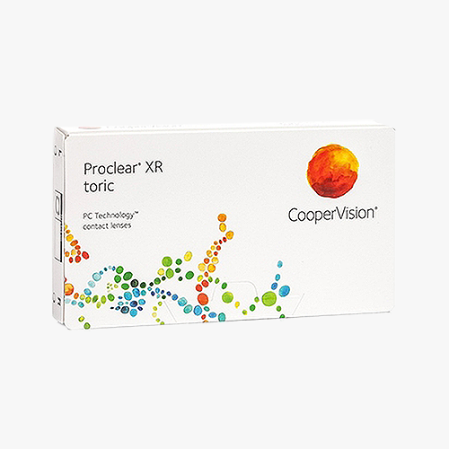 Lentilles de contact Proclear® Toric XR 3L - Vue de face