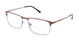 LUNETTES DE VUE homme MAGIC 104 marron/argenté - Vue de face