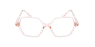 Lunettes de vue femme RZERO43 rose/dorée