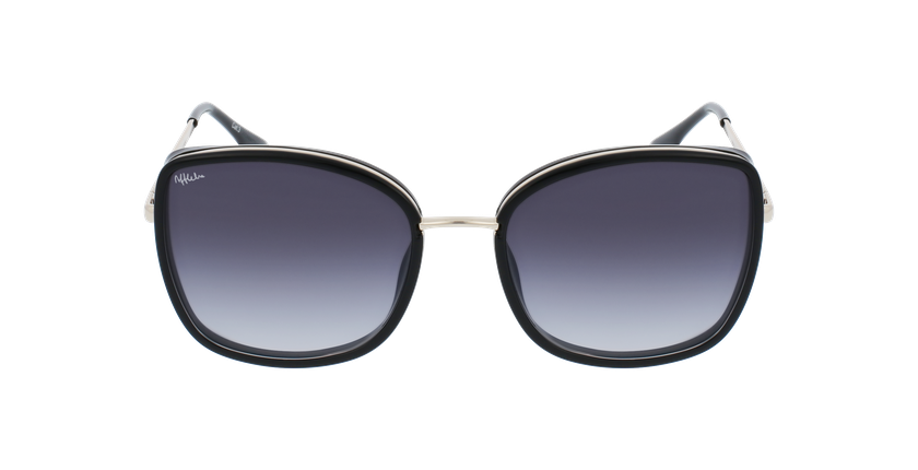 LUNETTES DE SOLEIL femme ORIA noir/doré - Vue de face