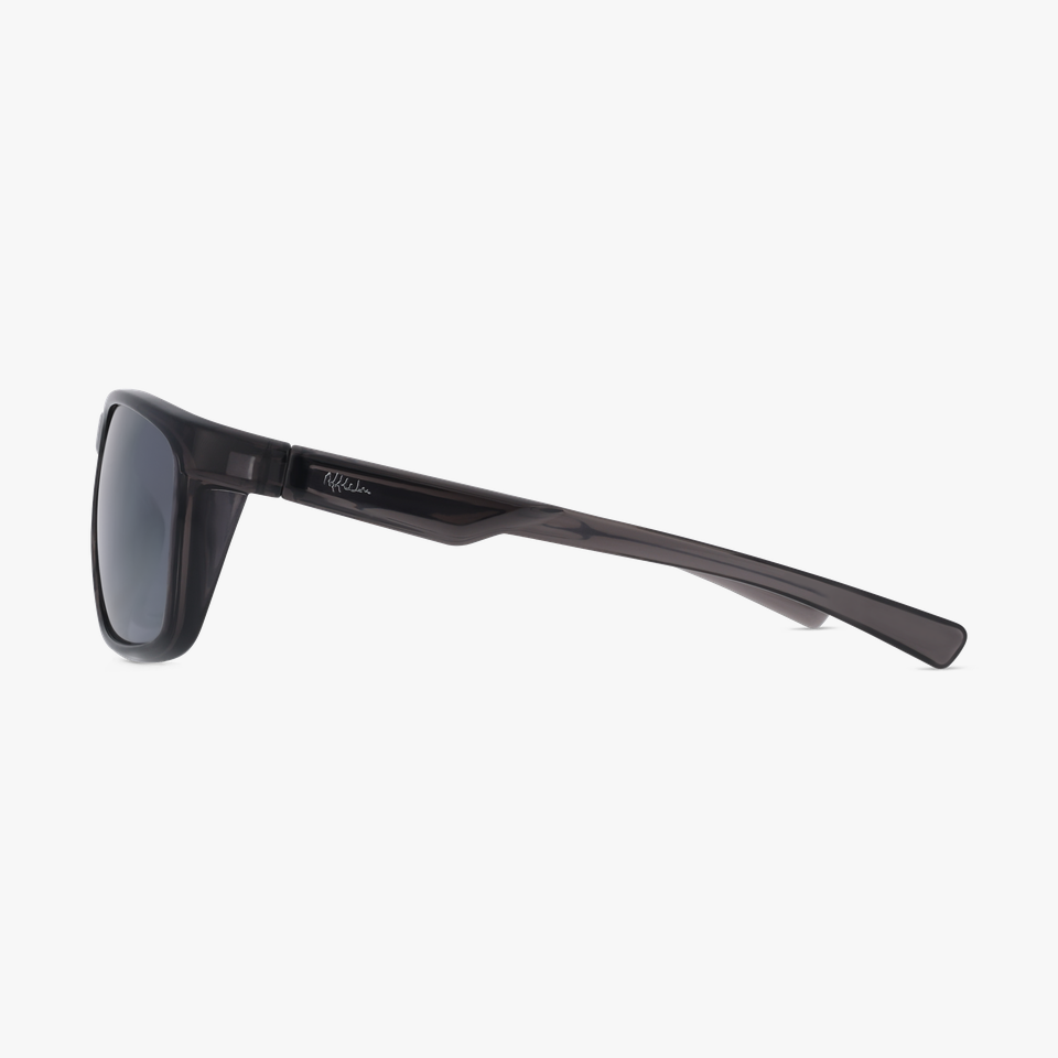 Lunettes de soleil homme BAMBU blanc/gris - Vue de face