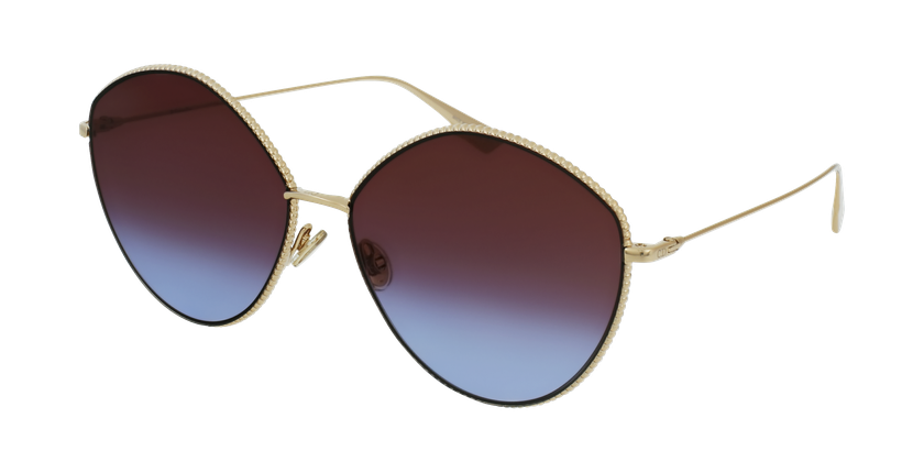 LUNETTES DE SOLEIL femme DIORSOCIETY4 doré/écaille - vue de 3/4