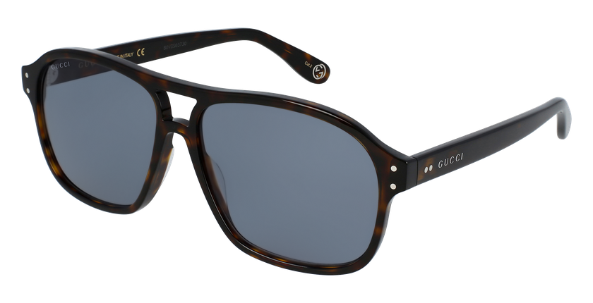 LUNETTES DE SOLEIL homme GG0475S écaille - vue de 3/4