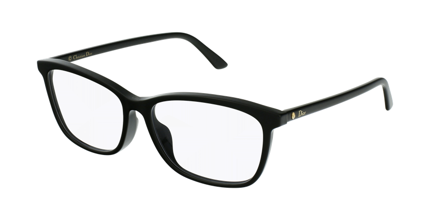 Lunettes de vue femme MONTAIGNE55F noir/bleu - Vue de 3/4