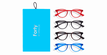 LUNETTES DE VUE FORTY COFFRET 04 bleu - Vue de face