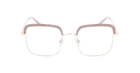 Lunettes de vue femme MAGIC294 marron/dorée - Vue de face