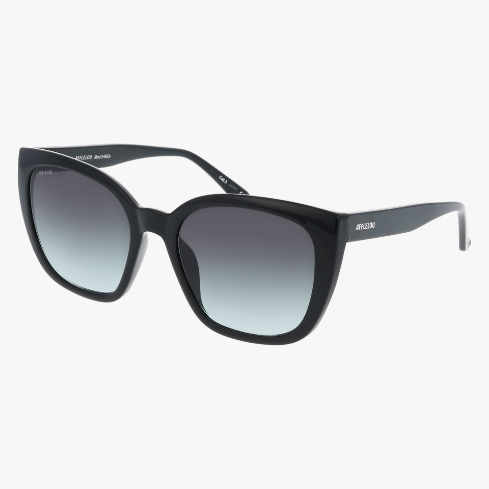 Lunettes de soleil femme IVREA noir - Vue de face