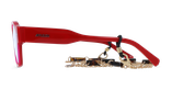 Lunettes de vue femme CARACTÈRES AUTHENTIQUE rouge - Vue de face
