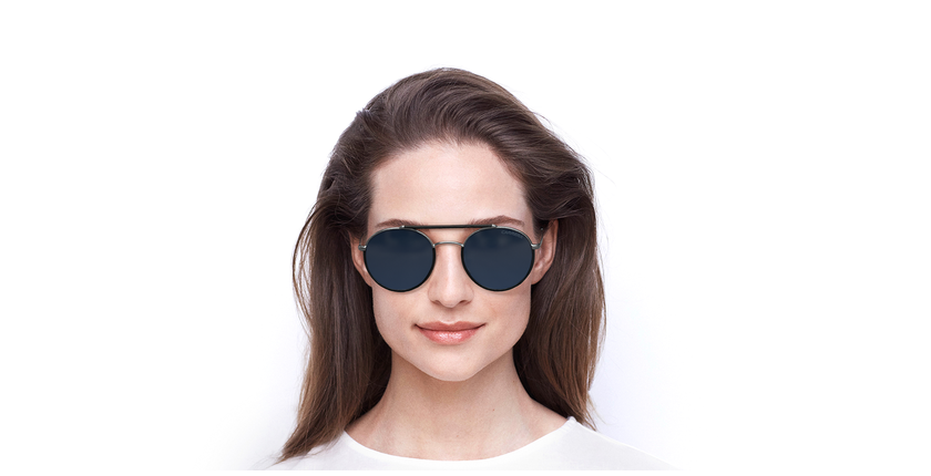 LUNETTES DE SOLEIL 208/S argenté - Vue de face